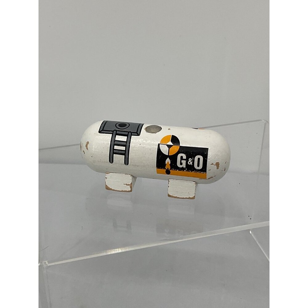 Wooden Train Horizontal Propane Storage Tank Acessory